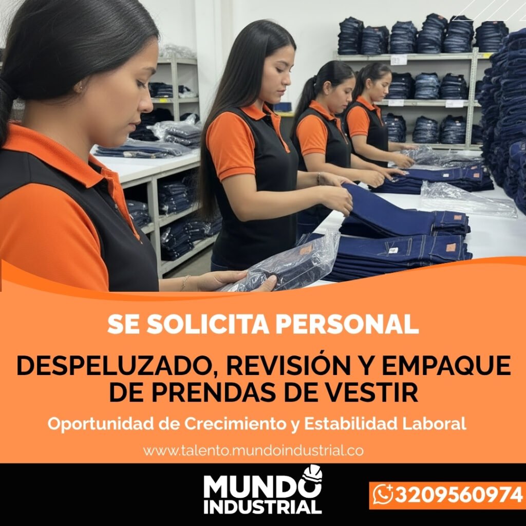 empacadoras y espeluzados de prendas de vestir